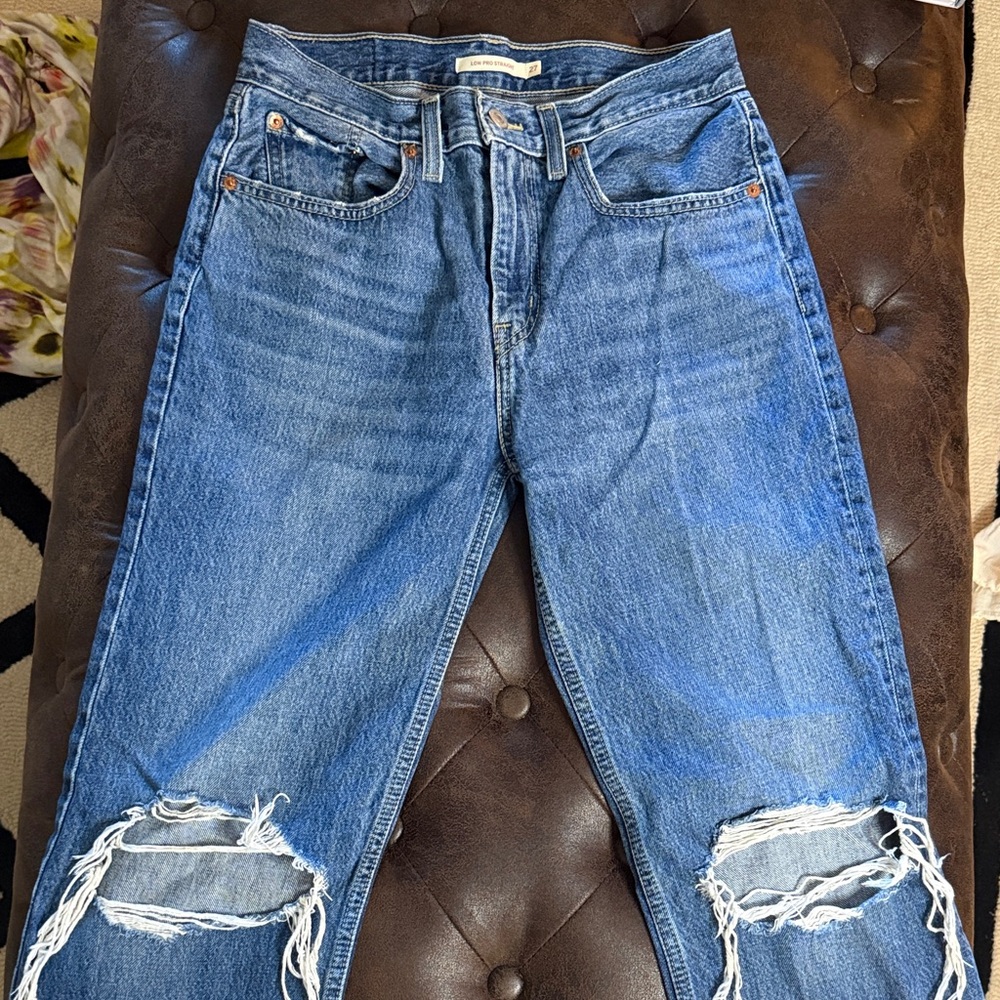 Levi's Blue Straight Leg Jeans